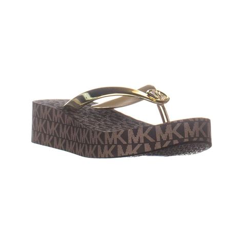 michael kors platform flip flops